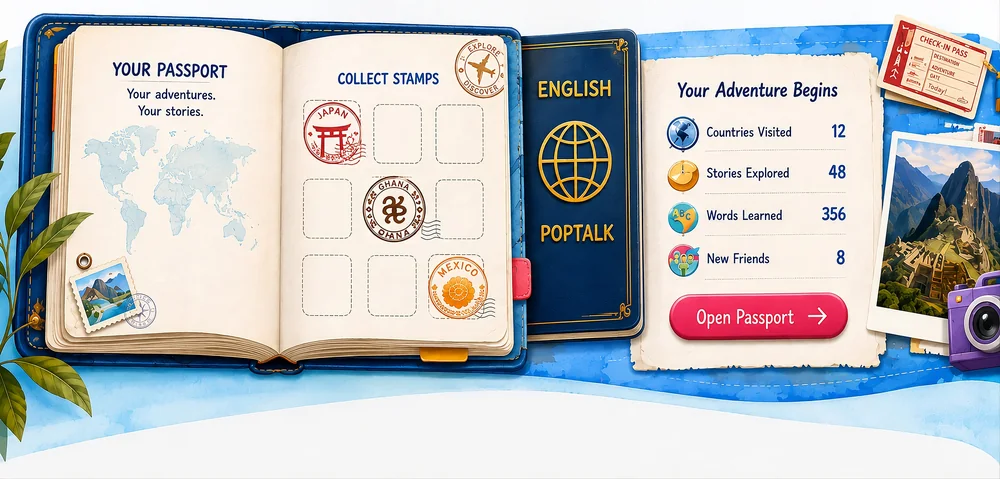 Your Passport — collect stamps as you explore